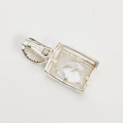BEAUTIFUL .925 SILVER & CZ PENDANT