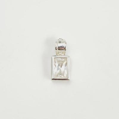 BEAUTIFUL .925 SILVER & CZ PENDANT