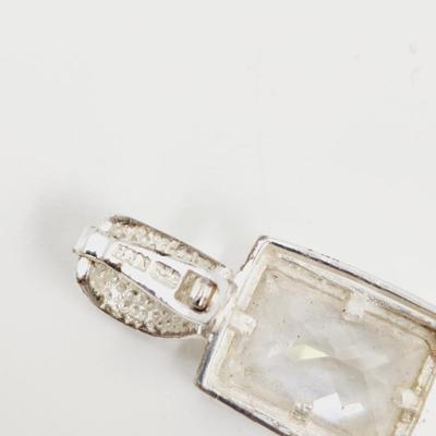 BEAUTIFUL .925 SILVER & CZ PENDANT