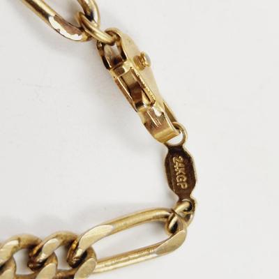 NICE 24K GOLD PLATED CHAIN BRACELET