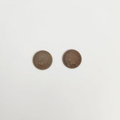 2 - 1905 INDIAN HEAD PENNIES