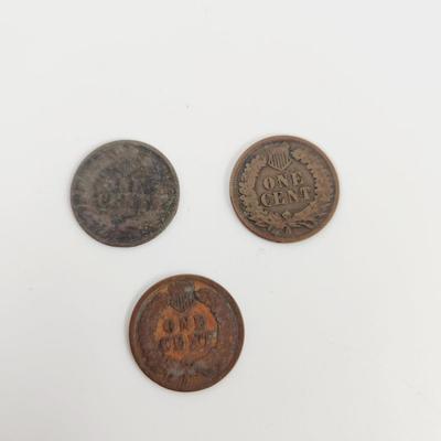 3 - 1905 INDIAN HEAD PENNIES