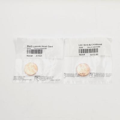 UNCIRCULATED PENNY COINS 2010 & 2000