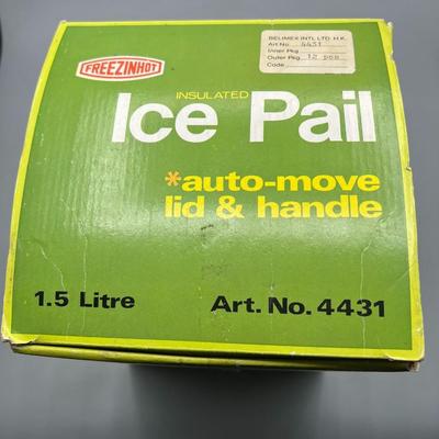 Vintage Freezinhot Insulated Ice Pail with Box