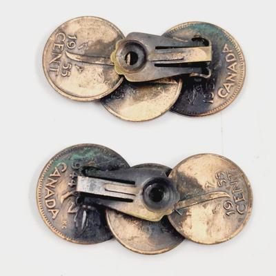 VIBTAGE CLIP COIN EARRINGS