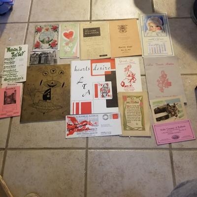 Vintage paper lot