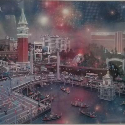 Alexander Chen "The Grand View" Las Vegas Signed Numbered Serigraph Art Print