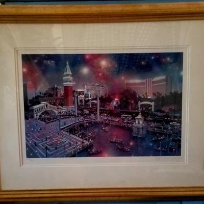 Alexander Chen "The Grand View" Las Vegas Signed Numbered Serigraph Art Print