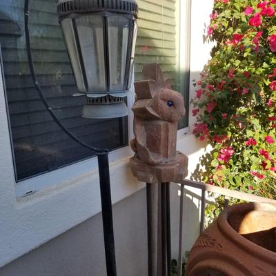 Bird Cage stand and standing Rabbit