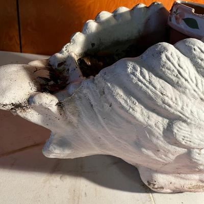 Cement Swan Planter