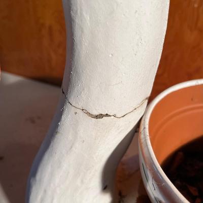 Cement Swan Planter