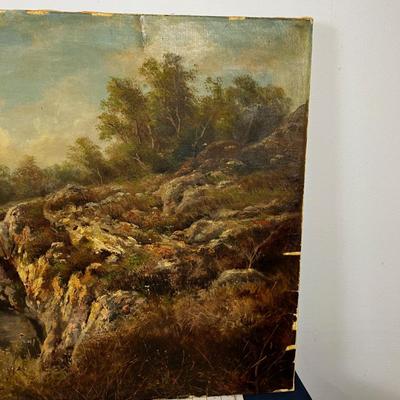 Antique European Oil Painting 