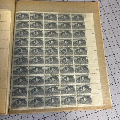 Book Full of MINT Sheets of US Postage Stamps 
