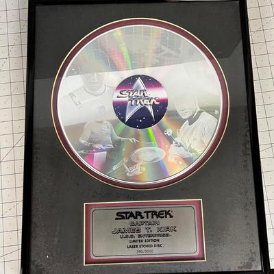 STAR TREK  Lazer Disc Limited Edition Framed 