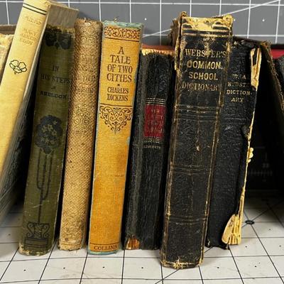 Stack of Antique Books 