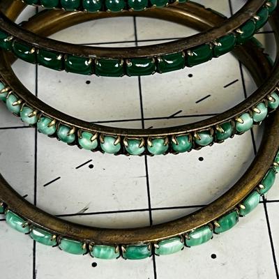 4 Stone Bracelets: Jade and ? Amazonite