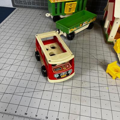 Fisher Price Collection: Circus Train, Bus, School House