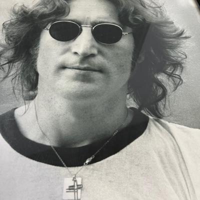 Framed Poster Print of John Lennon, NYC