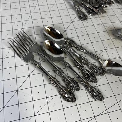 4 Place Setting for 8 with extras and Serving Spoons