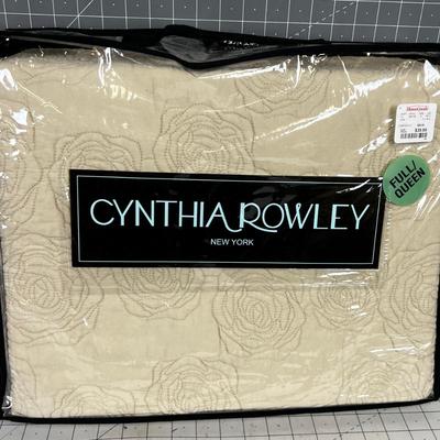 Cynthia Rowley Quilt Tan  Full/Queen