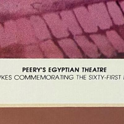 PEERY'S EGYPTIAN THEATER OGDEN UTAH LTD ED POSTER 1985