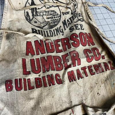 Old Antique Anderson Lumber Nail Apron