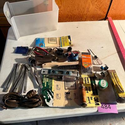 Flat of tools & hardware