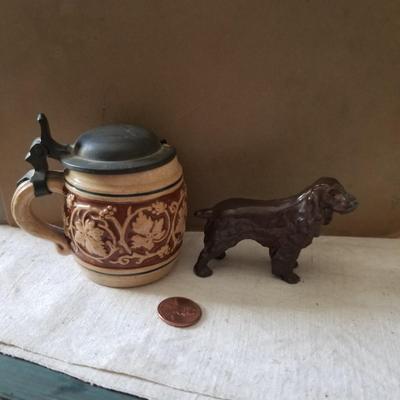 Minture stein and metal cocker spaniel