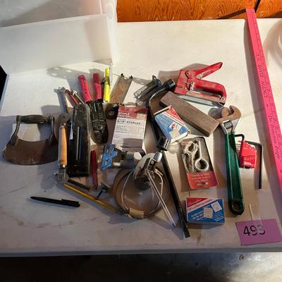 Flat of tools & hardware