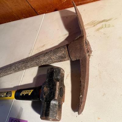 Sledge Hammer & Antique Pick