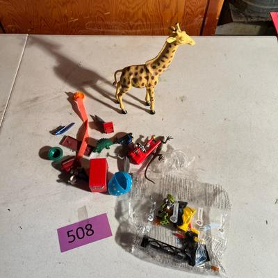 Lot of plastic toys
