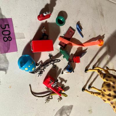 Lot of plastic toys