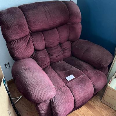 Burgandy LaZBoy Recliner/ Rocker #2