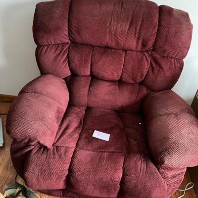 Burgandy LaZBoy Recliner/ Rocker #3