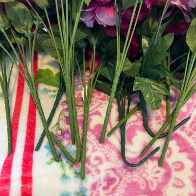 Artificial pink flowers