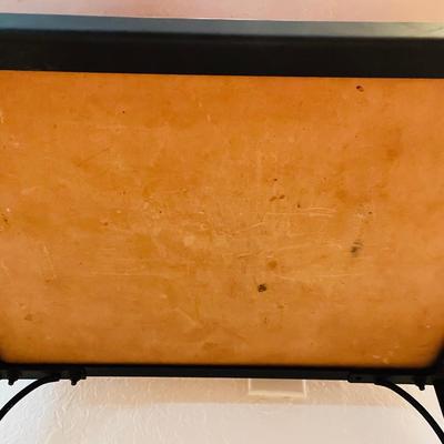 Box Table on Metal Stand  (LR-JM)