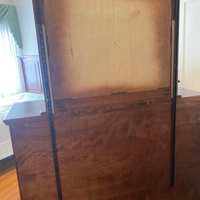 Arts and Craft Hardwood Dresser with attached mirror