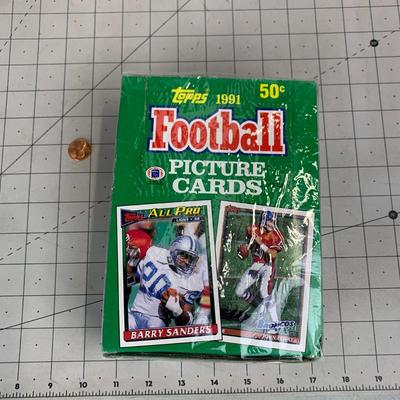 #14 SEALED Topps 1991 Football Picture Cards