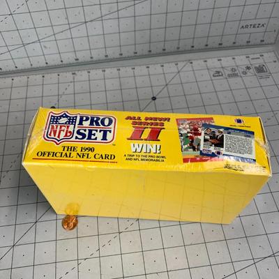 #18 SEALED NFL Pro Set 1990 Series II Box of Cards