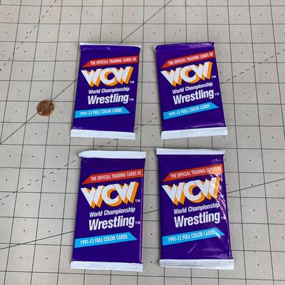 #28 4 Packs of WCW Sealed Cards