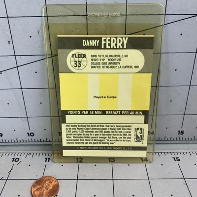 #76 Danny Ferry 1990 Fleer Card