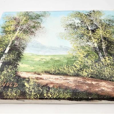 Lot #184  Small Original Oil on Canvase by Listed Artist Ernest Neuhold