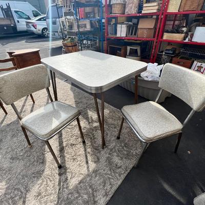 Midcentury table and 4 chairs
