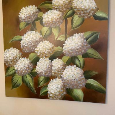 Large canvas hydrangea print