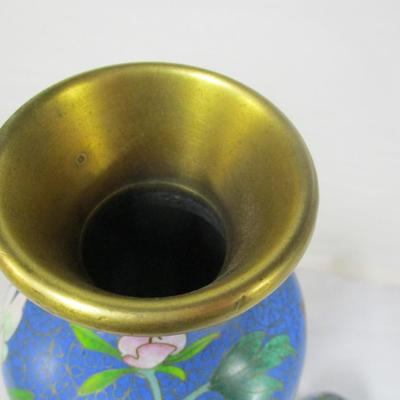 Brass Asian Vase & Egg