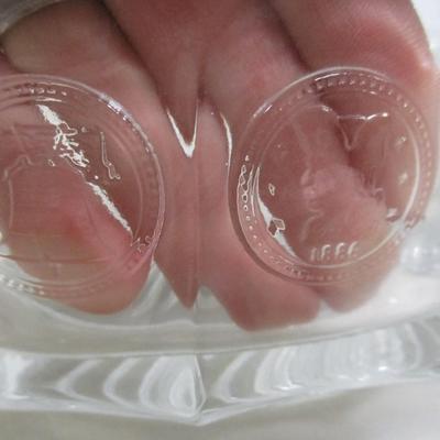 Fostoria Clear Glass Coin Dishes