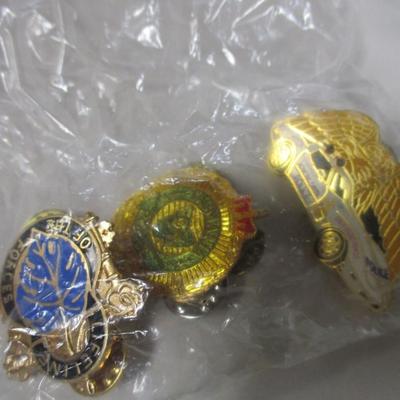 Collection Of Lapel Pins Some Advertising