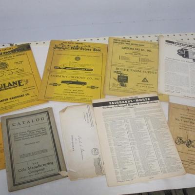 Vintage Advertising - Record Books