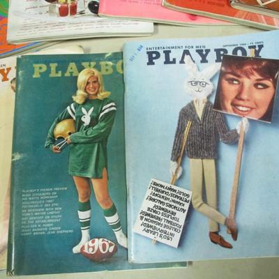 Collection Of Playboy Magazines Mostly 1960's (see all pictures)