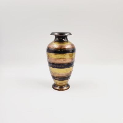 PENCO INDUSTRIES COPPER, BRASS & SILVER PLATE VASE